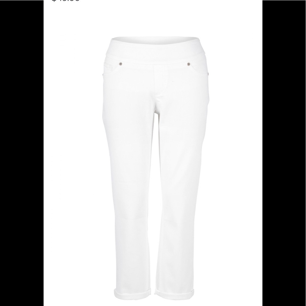 Up! Pants Crop White Jeans, size 14
